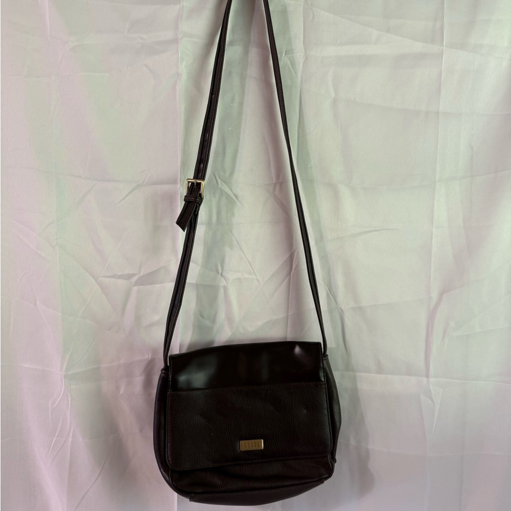Crazy Horse Brown Leather Crossbody Bag
